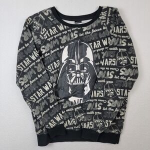 Star Wars Darth Vader Sweatshirt Womens Small Black May The Force Be With You